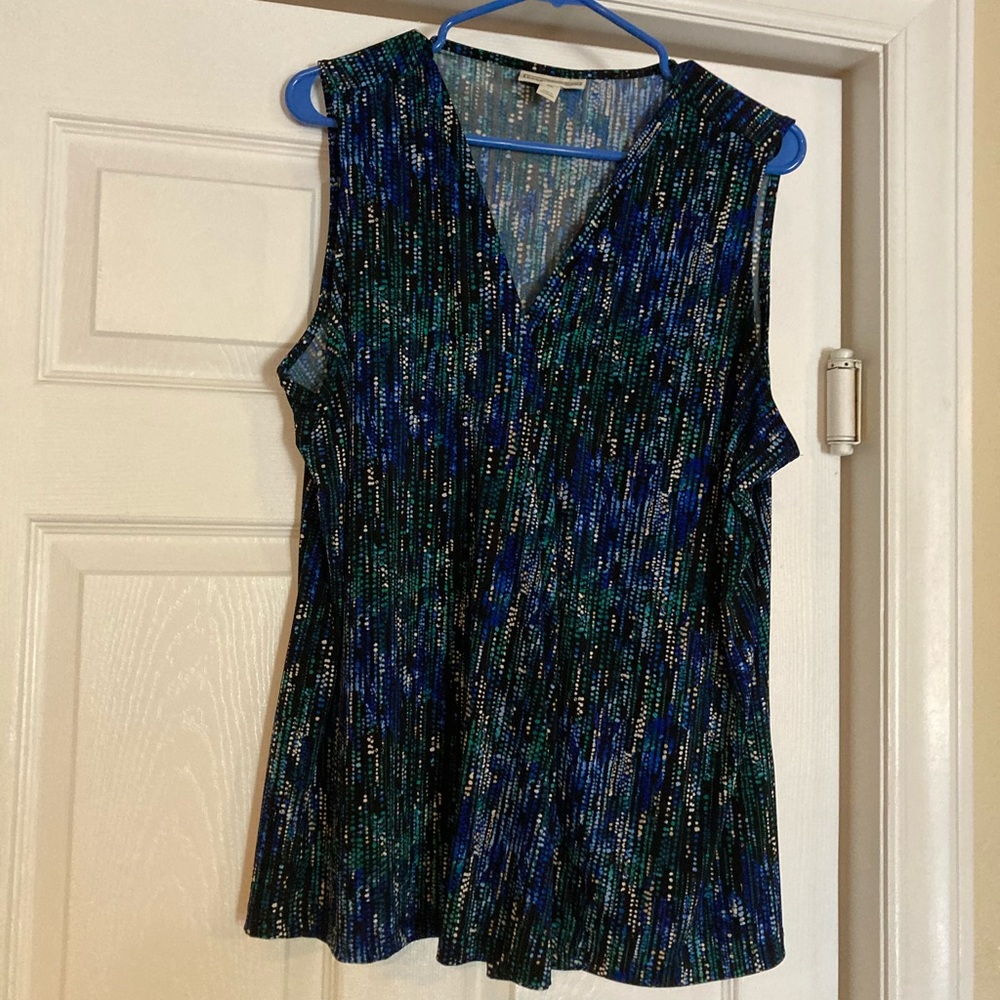 Dana Buchman sleeveless blouse XL